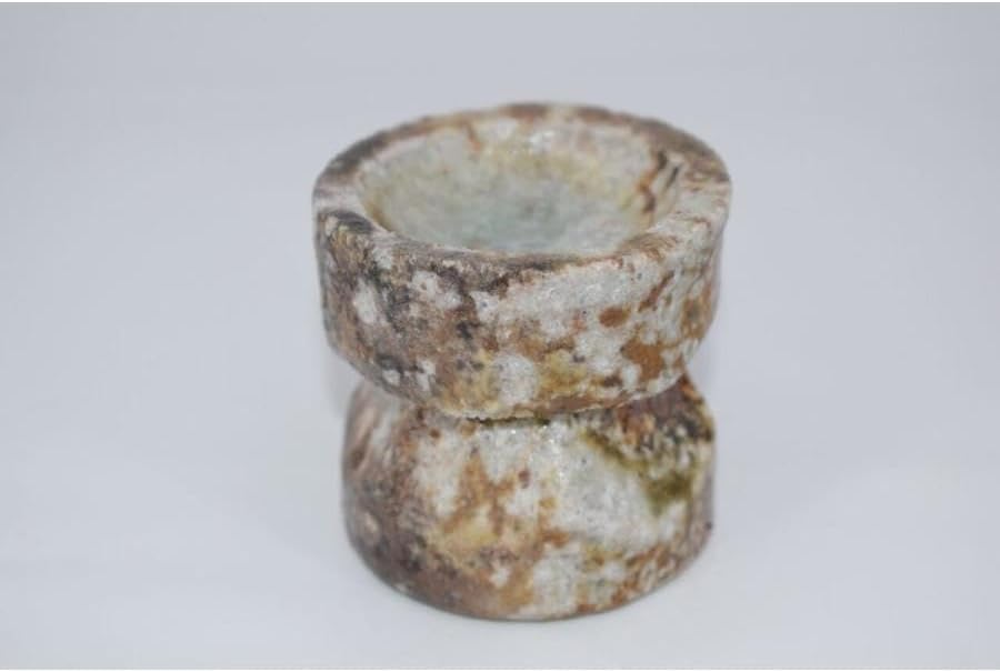 茶道具 萩焼 天寵山 七代 兼田三左エ門造 肩衝茶入 仕覆付 共箱 V 8140